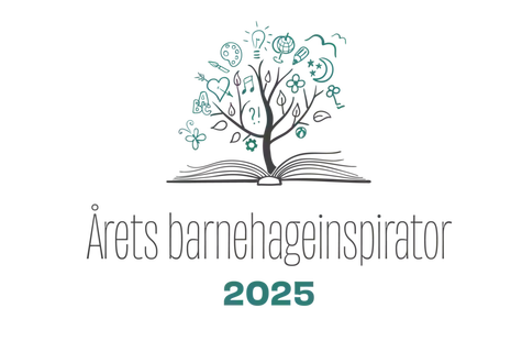 Bilde av logo for Arets barnehageinspirator 2025. Bilde er av et tre.